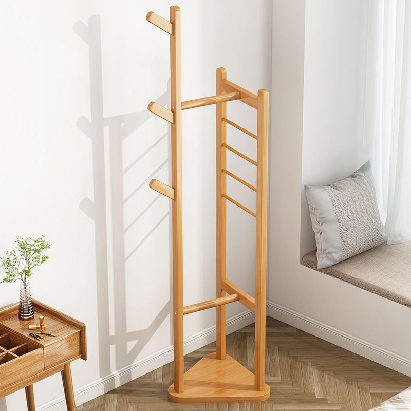 Percha de piso simple perchero hogar alquiler habitación percha bolsa de almacenamiento estante multifuncional sombrero