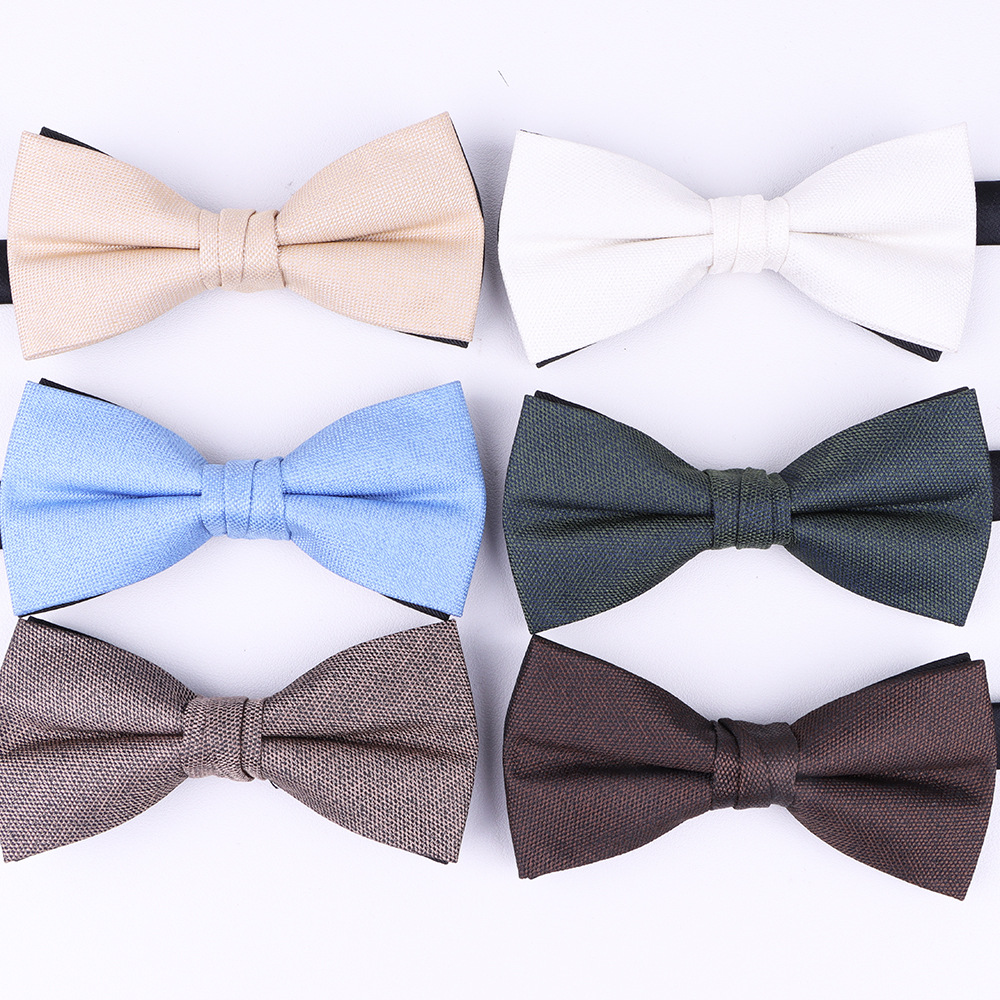 Nuovi accessori per papillon casual da uomo, da sposo, da cerimonia, da sera, in tinta unita_voghion.com