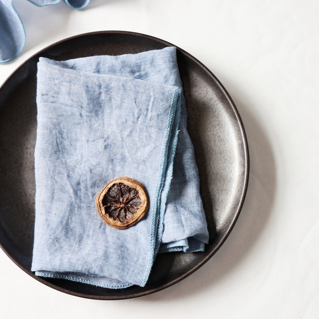 Servilletas transfronterizas, crepé, hilo de Bali, mantel de poliéster, restaurante occidental, hotel de bodas, decoración de telas, fábrica de telas de boca arrugadas