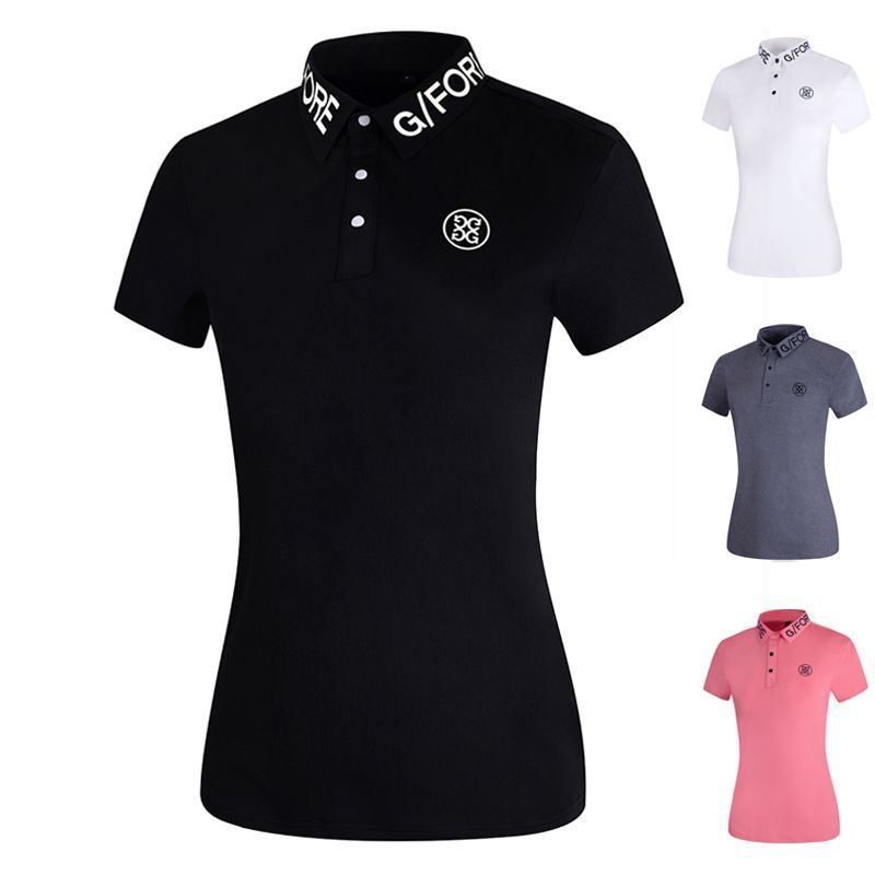 Golf Clothing Summer Women's T-Shirt Sports Sweat-Absorbent Quick-Drying Short-Sleeved Slim Slim Polo Shirt Casual Jersey
