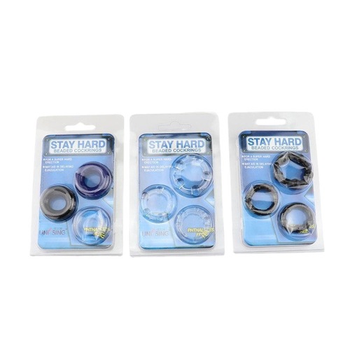 Men's intercourse lock semen ring three-color ring fun ring with beads particles delayed long-lasting ring adult sex toys