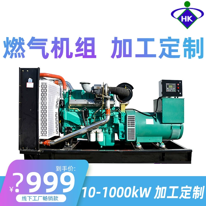 Индивидуальный газогенераторный комплект, генератор на биогазе, трехфазный газогенератор на сжиженном газе 220 В, 200/300/400 киловатт