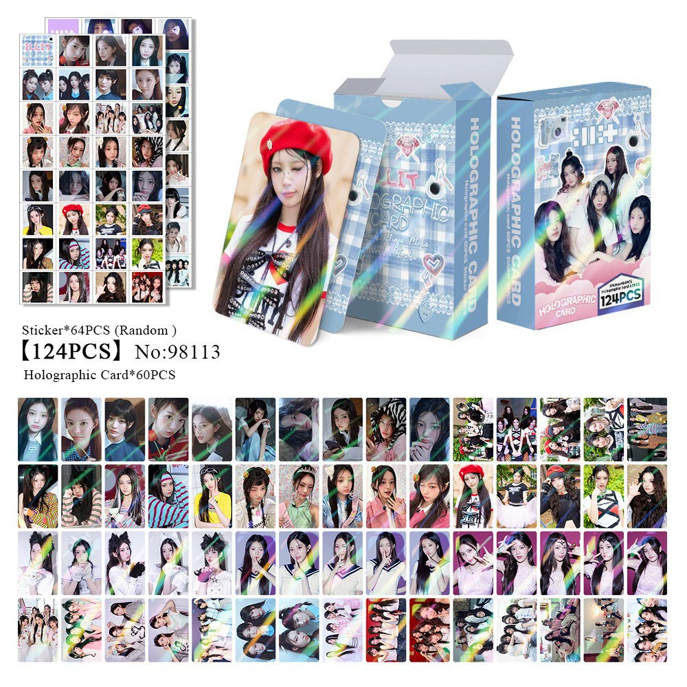 New Model Exclusively for Foreign Trade: 124 Holographic Cards, Total Chain Gidle Str Bptwice Celebrity Merchandise Lomo Small Cards