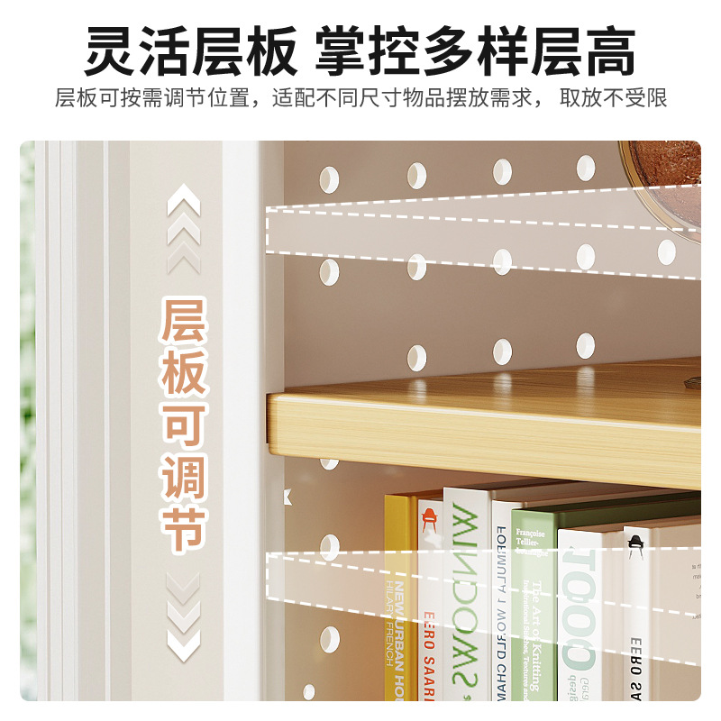 Estante de escritorio Estante de escritorio Estante de escritorio Tablero de agujero Escritorio de aprendizaje para el hogar Estante de exhibición de almacenamiento de estación de oficina multicapa