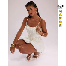 R 32971 Sequin Fish Scale V-neck Camisole ��Ƭ�~�[�I������