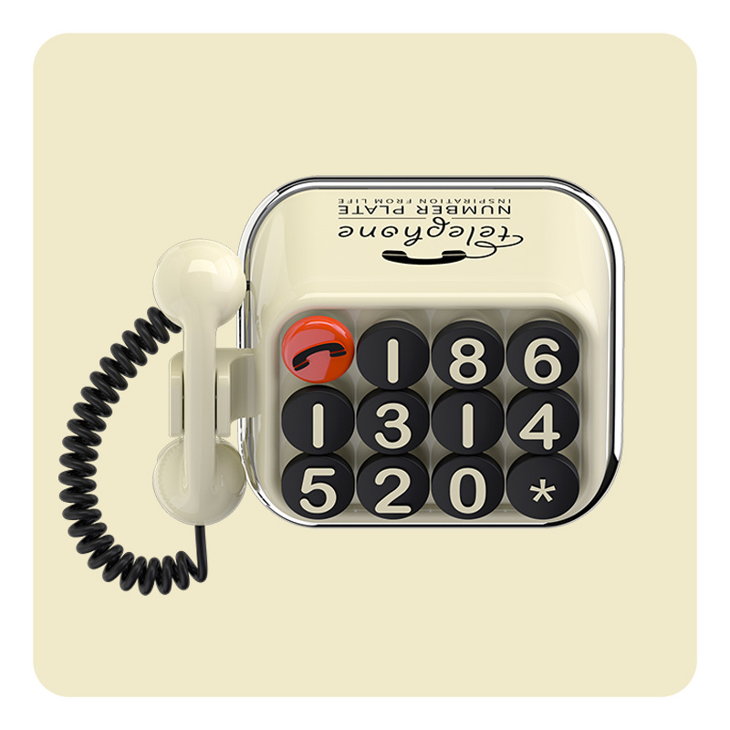 오래된 전화-화이트