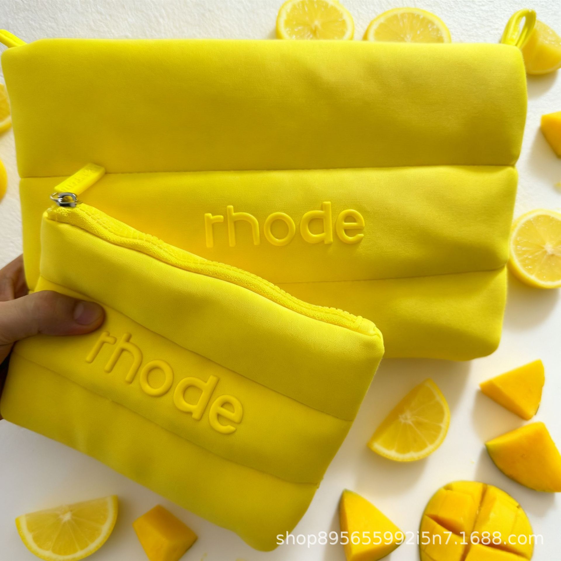 Rhode Hailey el mismo tipo de piel hailey bolsa de maquillaje bolsa de maquillaje bolsa de maquillaje caja