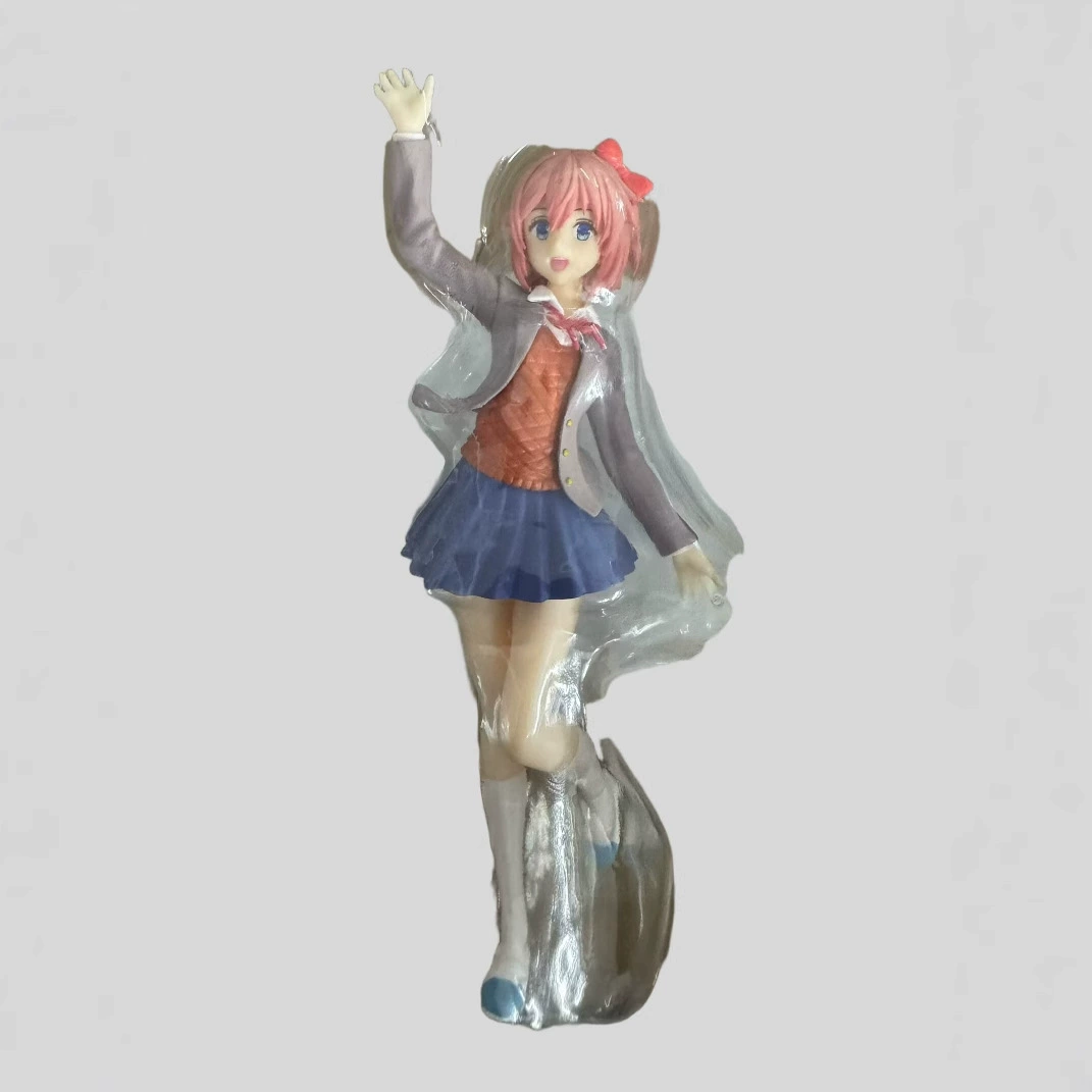 Красивый образ девушки Doki Doki Literary Club литературного и художественного отдела фигура украшения Моника школьная форма стоя поза анимефигура модель