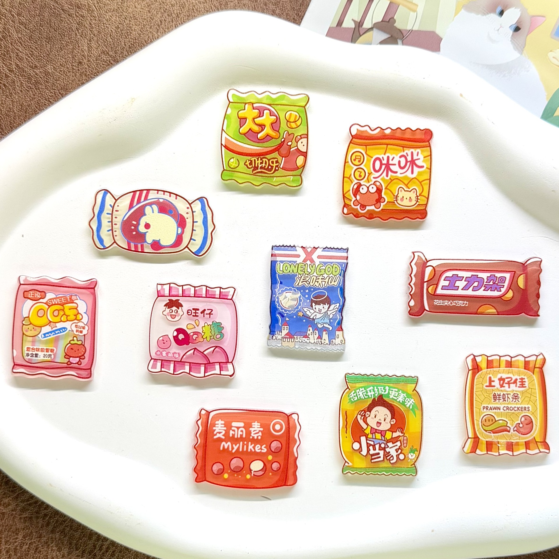 Acrylic cartoon cute creative sticker
