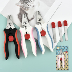 Pet Supplies Wholesale Stainless Steel Pet Nail Clipper Large Dog Nail Clipper Set Portable Pet Nail File