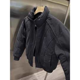 cleanfit美式复古立领棉服男冬季高级感痞帅短款棉衣加厚加棉外套
