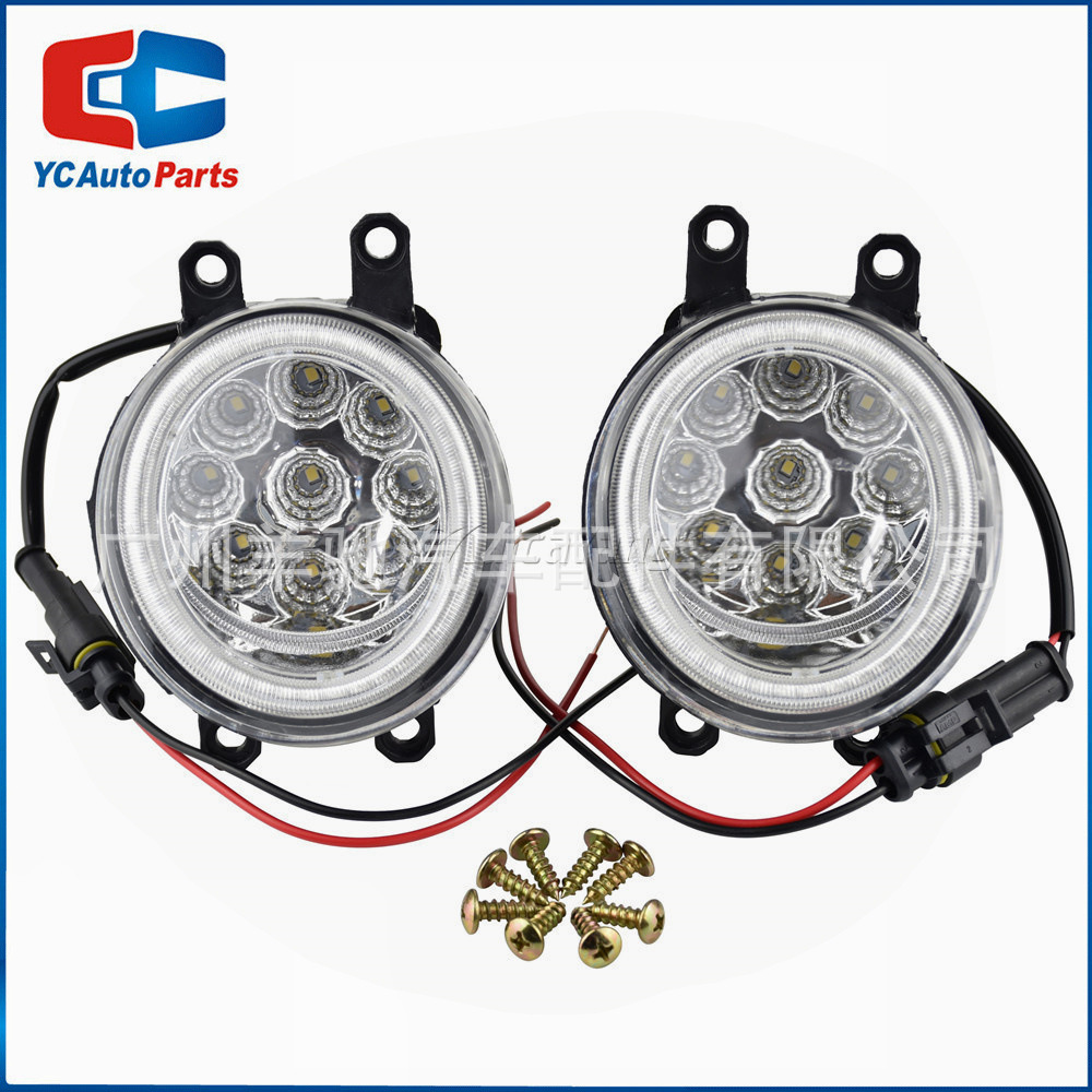 81210-06052 Auto LED Niebla Angel Eye Slope 9 Cuentas de Luz para Toyota Corolla Camry