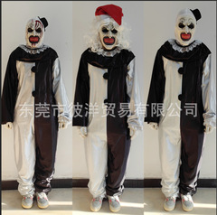 ハロウィーン断魂道化師マスククリスマス帽断魂道化師服セットシーン劇道具コスプレ服