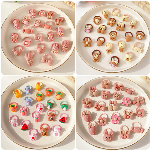 Children's rubber band headband for girls and babies. The rubber band does not hurt the hair. High elastic small baby headband.