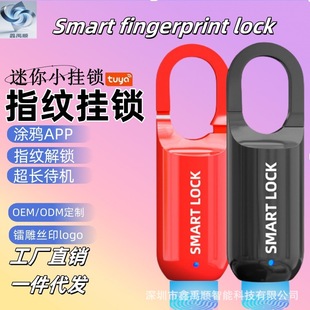Cross-Border Luggage Fingerprint Padlock Furniture Lock USB Charging Graffiti App Password Box Backpack Lock Smart Lock