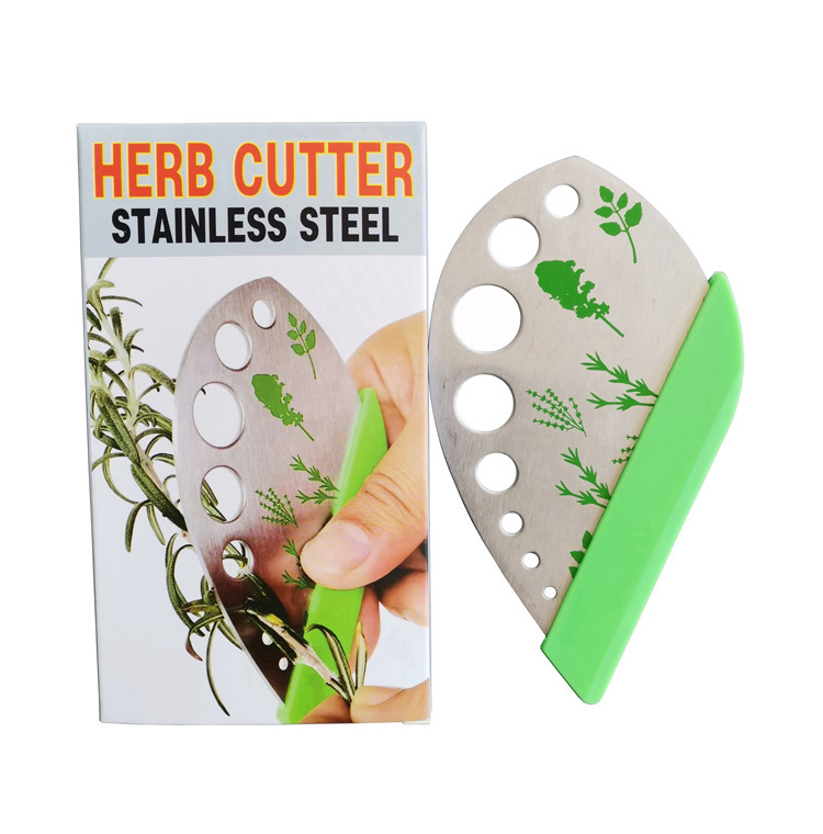 Description Picture 4 of itemMultifunctional Herb Cutter Stripper Vanilla Vegetable Greens Leaf Remover 9 Holes Stainless Steel Peeler Cooking Kitchen Tools