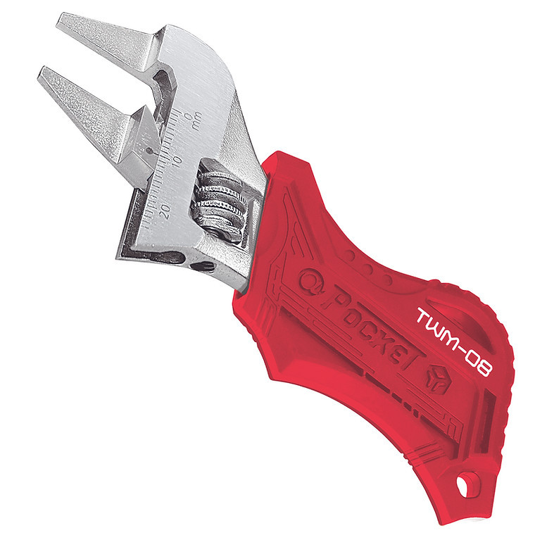 原装日本工程师 engineer TWM-08 口袋型超短超薄活動扳手 4寸