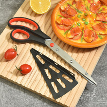 Tijeras de pizza desmontables de acero inoxidable de cocina casera tijeras de pizza para hornear pala de pizza panqueques de filete tijeras de comida
