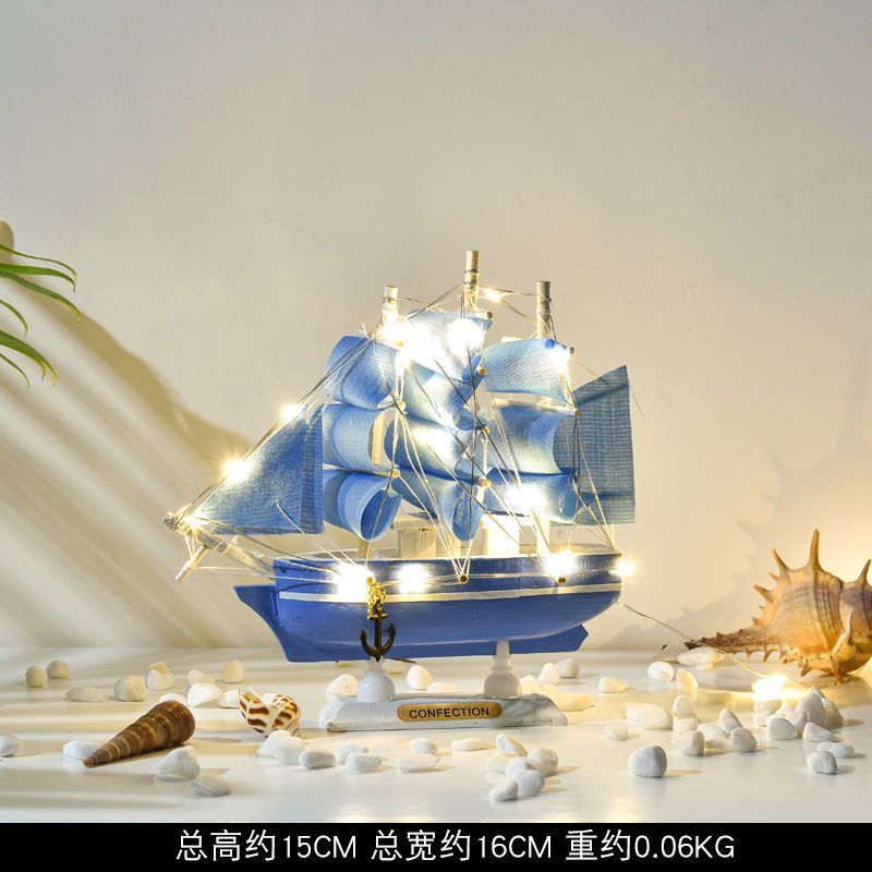 淘供品帆船置物卒業シーズン木造工芸品模型客間開業大吉置物木製帆船|undefined