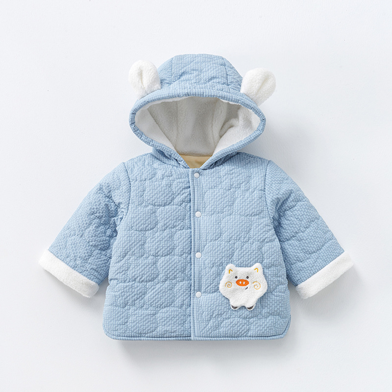 Abrigo para niños otoño e invierno Bebé engrosado cálido 1 años 3 niños y Niñas Ropa forrada de lana ropa exterior ropa de invierno para bebés