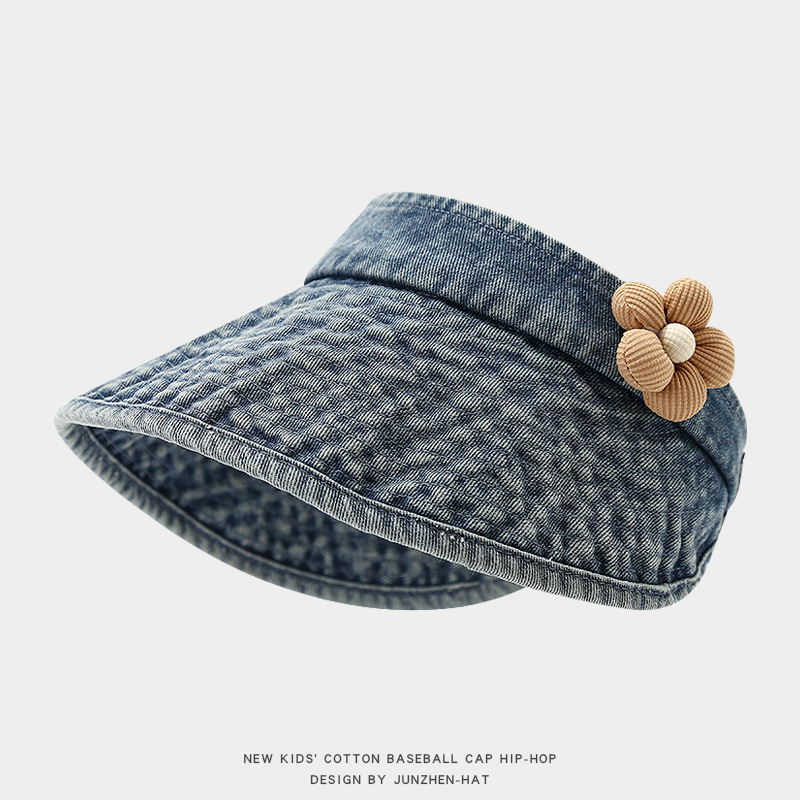 Sombreros para niños, modelos finos de verano, sombreros de copa vacíos para niñas, sombreros de protección solar para bebés, sombreros de protección solar transpirables para niños