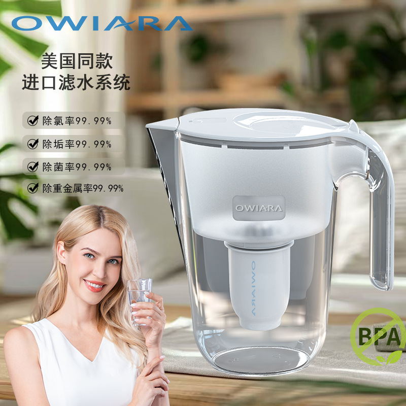 Cross-Border Hot-Selling Water Purifier Kitchen Water Purifier Large-Capacity Direct Drinking Water Filter Household Portable Tap Water Filter Water Kettle