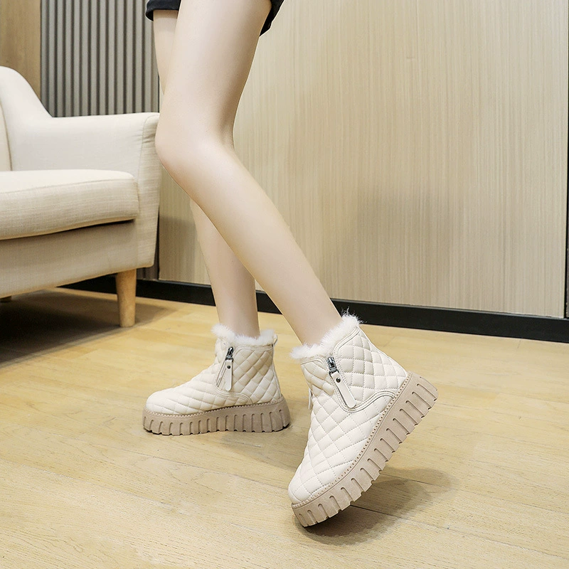 Теплая обувь, высокие утепленные низкие ботинки, коллекция 2023
