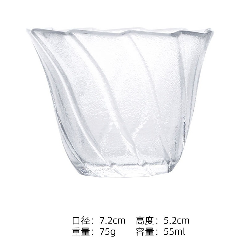 日本式ガラスカップ家庭用透明主人カップ|undefined