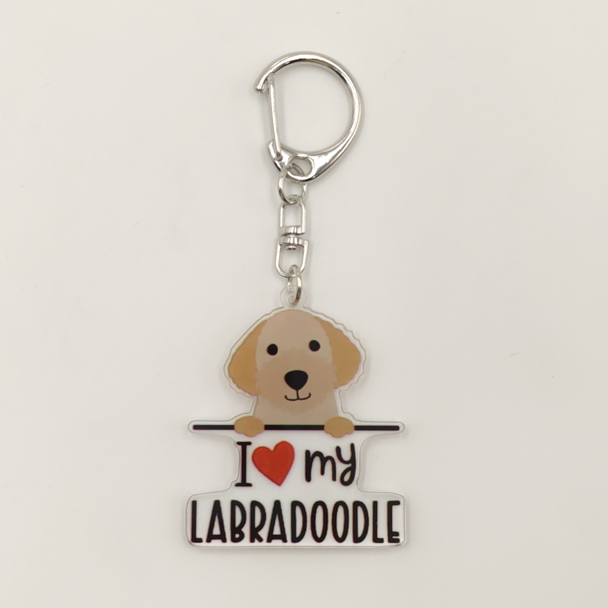 13g Weight Keychain Classification 1 Piece Quantity Holiday, Banquet, Travel Occasion Acrylic Material Letter, Dog Pattern Unisex Gender Ethnic Style, Simple Style Style Ethnic Style Simple Style Letter Dog Arylic Unisex Keychain 12