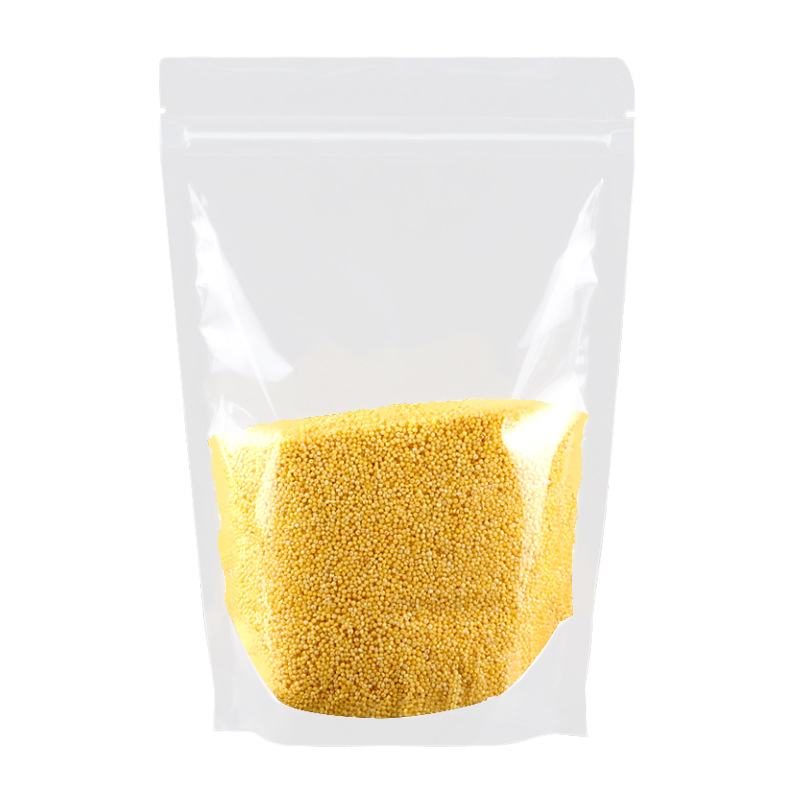 Bolsa autosellante transparente de 14 seda personalizada, bolsa sellada mate de té de flores, bolsa sellada de ocho lados de té, bolsa sellada mate