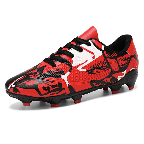 Professional Training Football Shoes Men Low-Top Leather Surface Long-Tack Football Sports Shoes Low-Top Youth Football Shoes Large Size