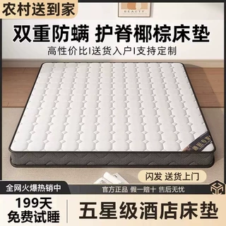 天然椰棕床垫卧室家用卧室无胶护脊棕榈乳胶儿童环保棕垫榻榻米