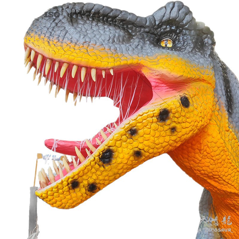 Modelo de simulación de dinosaurios de gran tamaño simulación de dinosaurios de silicona escultura de paisaje dinosaurios exhibición personalizada