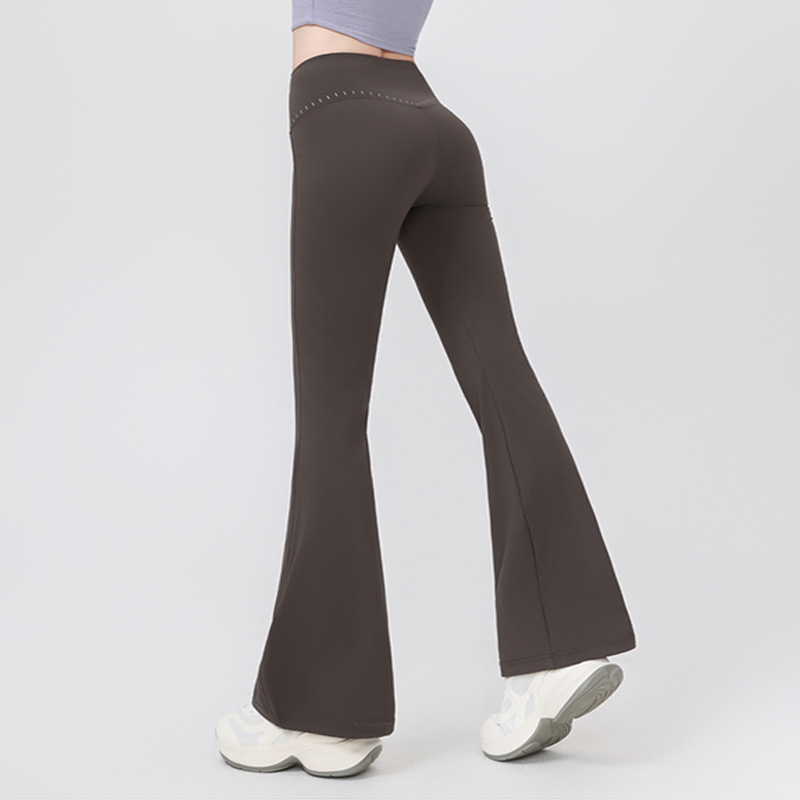 High-Waisted Flared Yoga Pants for Women, Slimming, Butt-Lifting, Tummy-Tucking, Sports Fitness Pants, New Style, Stretchy Pants for Outdoor Wear High-Waisted Flared Yoga Pants for Women, Slimming, Butt-Lifting, Tummy-Tucking, Sports Fitness Pants, New Style, Stretchy Pants for Outdoor Wear
