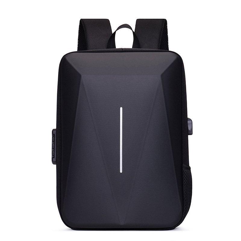 Stylish Hard Shell Laptop Backpack for Men, Fashionable School Bag for High School and College Students, Customizable British Business Backpack for Men
