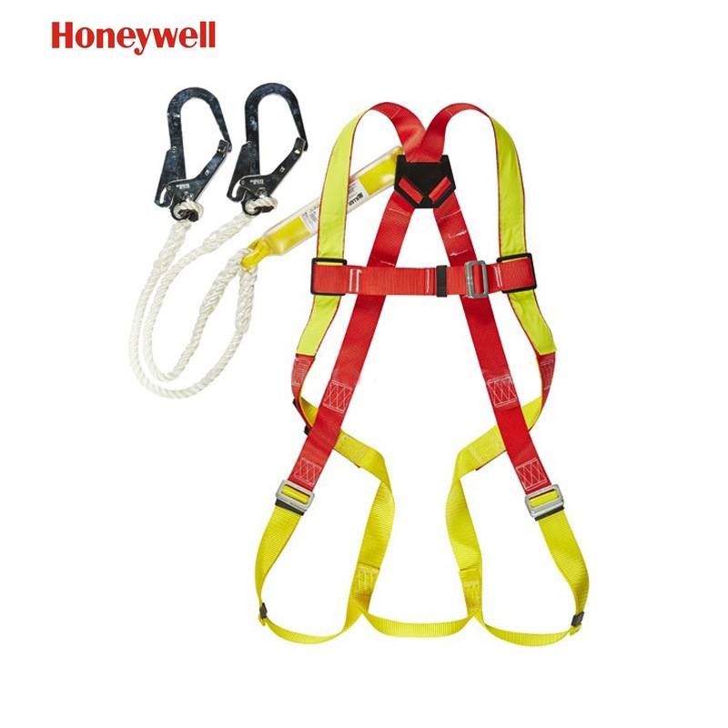 霍尼韦尔DL-C2全身式安全带5点式双大钩带缓冲包高空作业国标过检