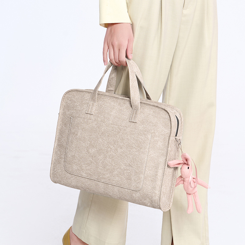 애플 노트북 새로운 휴대용 두꺼운 충격 방지 간단한 컴퓨터 가방 대용량 드롭 방지 어깨 크로스 바디 가방