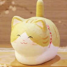 乐喵进口 龙虎作彩绘陶瓷猫摆件招财猫