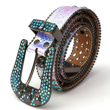 L 33280 Women's Rhinestone Denim Belt Ůʽˮ��װ��ţ������