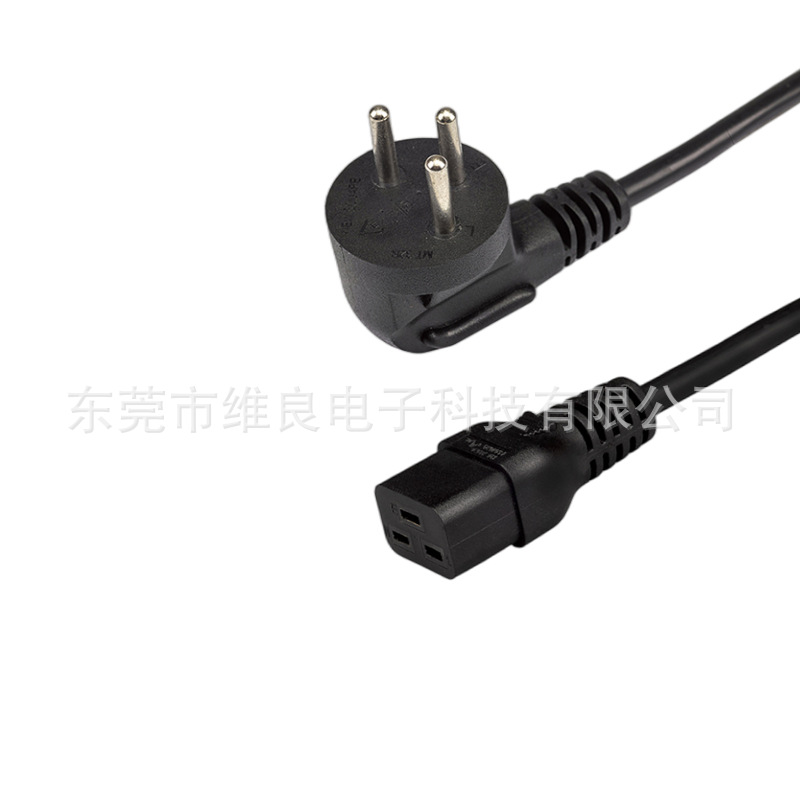 以色列三插转C19直头左弯右弯带锁以色列标SI 32工厂直销0.75平方