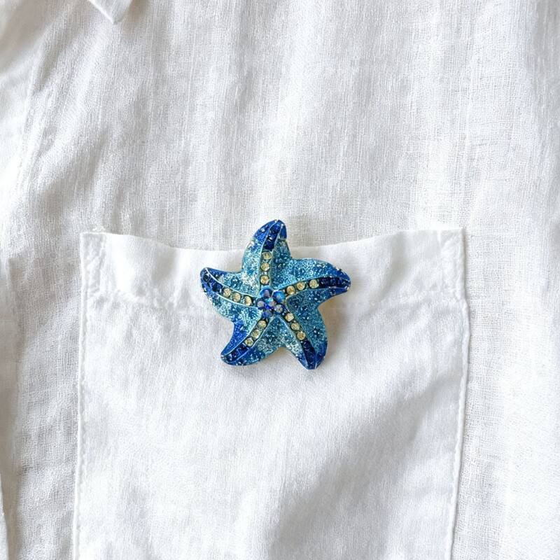 Fashion Trend Cross-Border Beach Series Starfish Clothing Accessories Brooch
