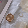 Watch, retro small quartz dial, Korean style, simple and elegant design, thin strap