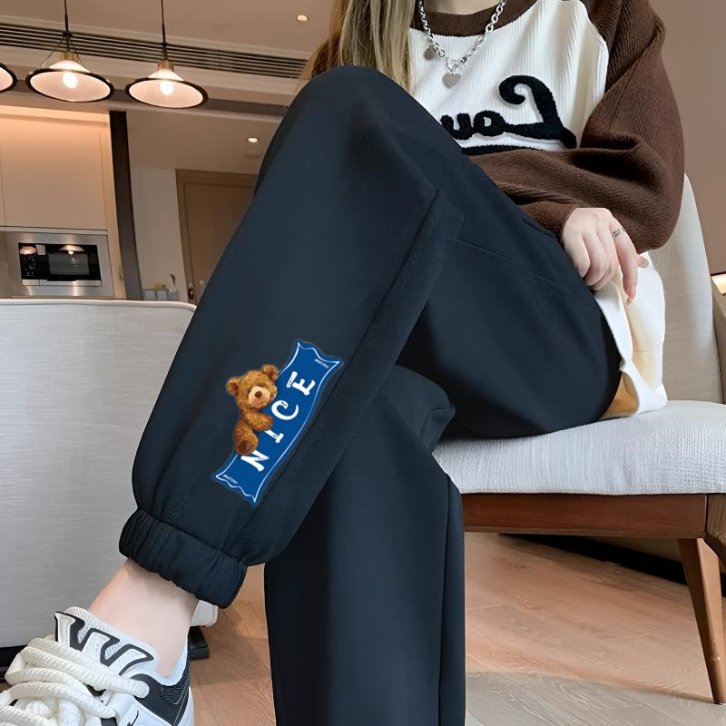 NICE 베어 레깅스 블랙 팬츠 얇은 스타일