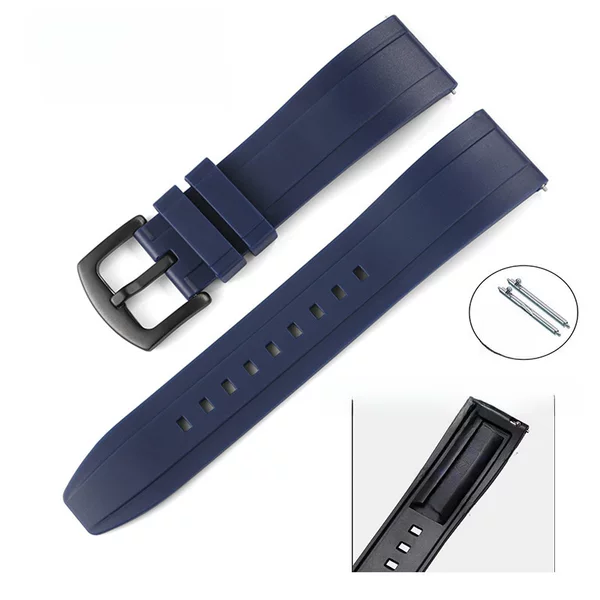 Fluorine rubber TPU strap sports fit for Oumi Haima and kangcass Huawei 20 22 24 26mm quick release ear