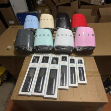 现货意大利SMEG斯麦格全套刀具套装七件套厨房家用欧式不锈钢刀架