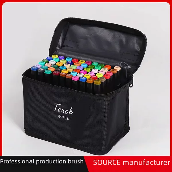 Color oily double-headed marker pen watercolor pen suit student color pen stationery suit children's gifts wholesale