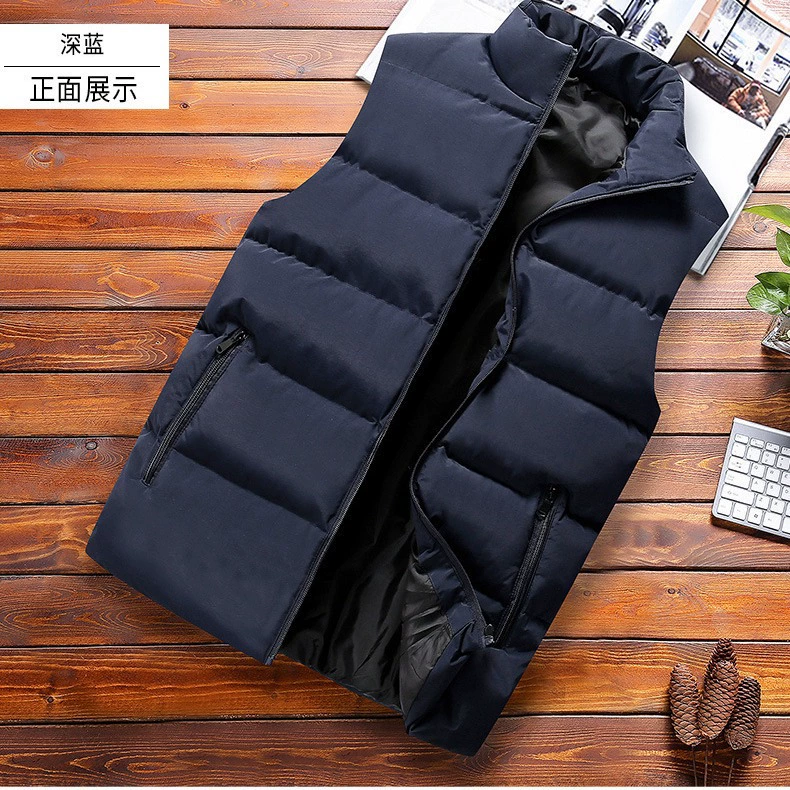 2023 осенне-зимний пуховой хлопковый жилет с индивидуальным принтом логотипа вышитая рабочая одежда теплая Печатная рекламная рубашка жилет с логотипом