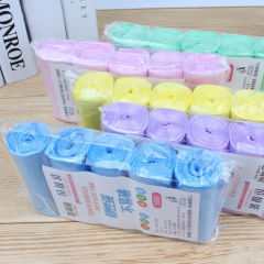 Disposable garbage bag household portable thickened point-break color garbage bag kitchen flat mouth plastic bag wholesale