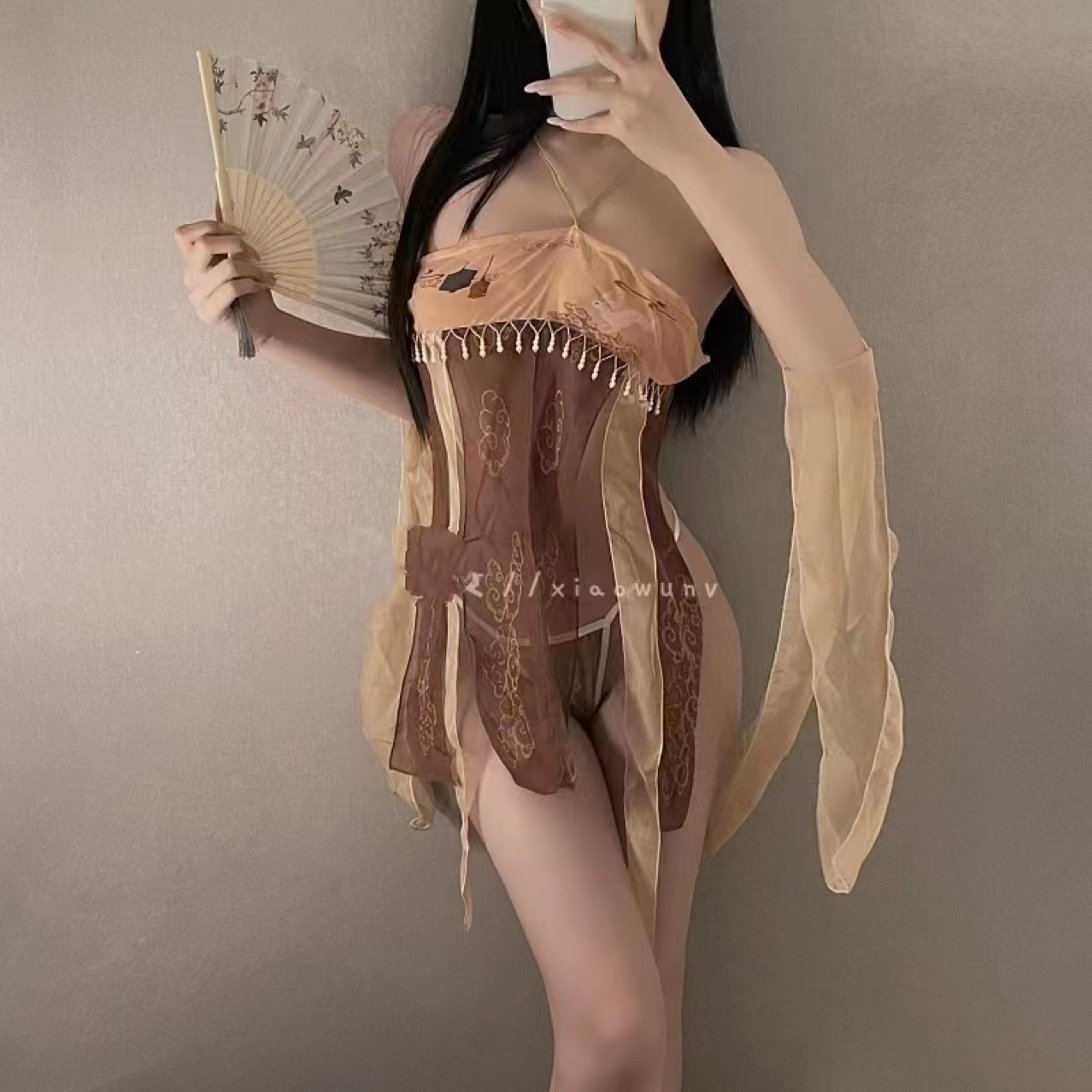 Han Element Bride Tube Top Pajamas Uniform Sexy Antique Hanfu Dunhuang Flying Dancer Exotic Style — detail image 6