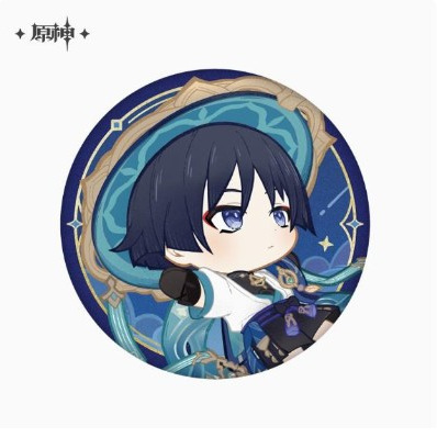 スポット正規品原神テーマ/縦絵シリーズ缶バッジバーピースカラー紙ペンダント人形|undefined